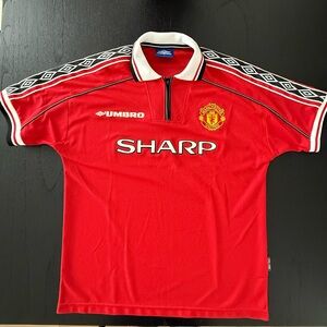 1998-1999 Umbro Offical Manchester United Jersey